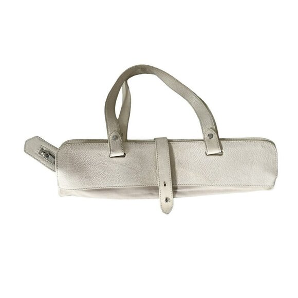 Burberry Cream Canvas Stowell Roll Up Tote Vintage 80s - Picture 4 of 11